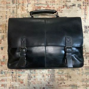 Leather Briefcase from Wilsons Leather NWT Laptop